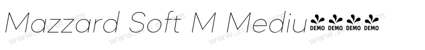 Mazzard Soft M Mediu字体转换